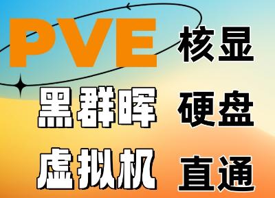 Promox VE（PVE）安装黑群晖NAS虚拟机（直通核显+硬盘）