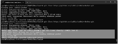 git clone克隆项目报错error: RPC failed; 
