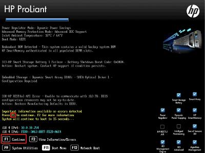 HP DL388 GEN9服务器F10无法进入RAID，反复重启提示GRUB没有引导，iLO报错Smart Storage Battery，无法识别硬盘修改RAID。