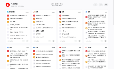 Docker安装DailyHot今日热榜，汇聚全网热点热搜。